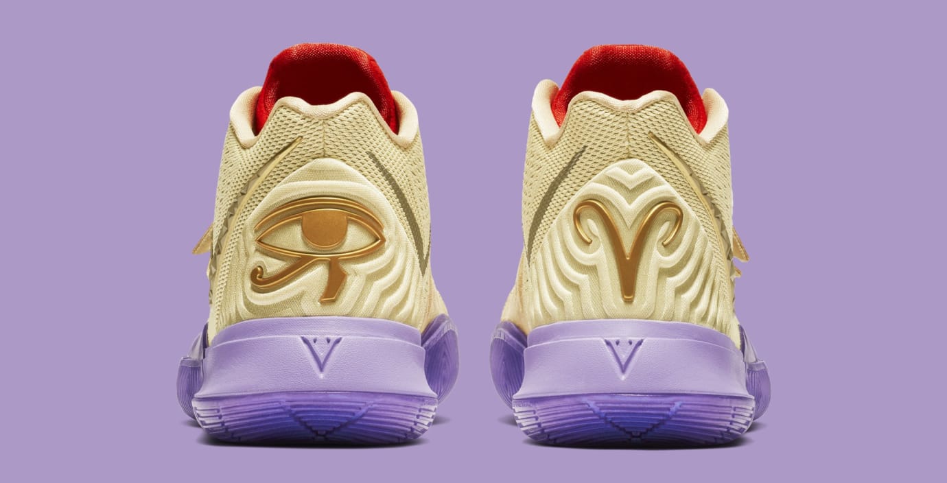 kyrie 5 gold and purple