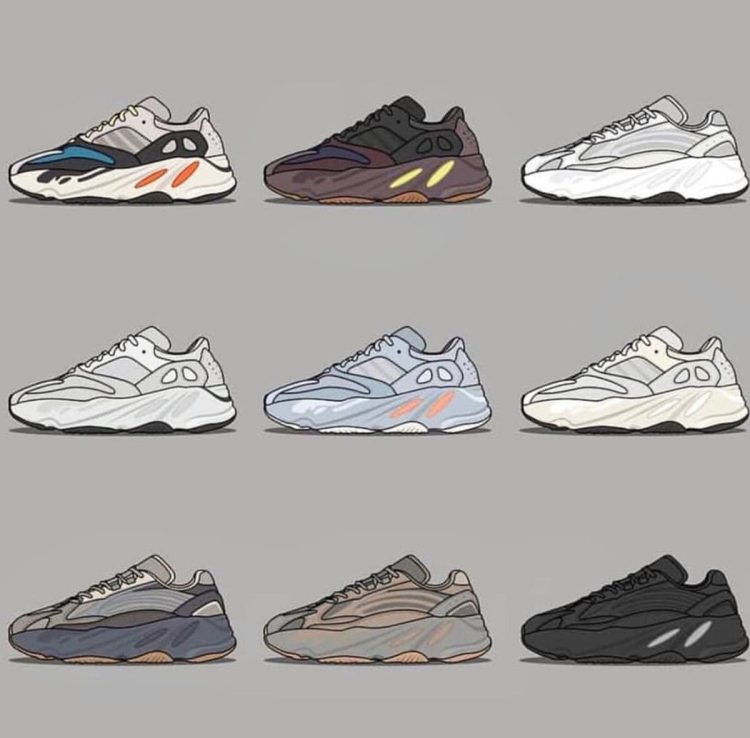 yeezy 700 all colours