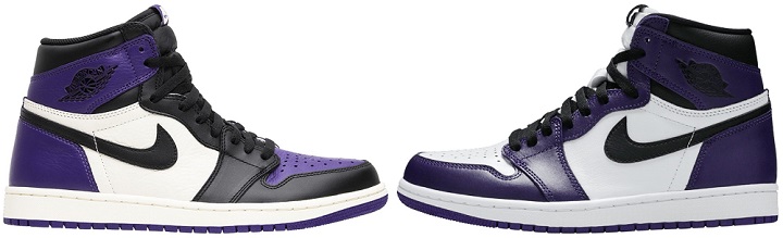 court purple aj1s