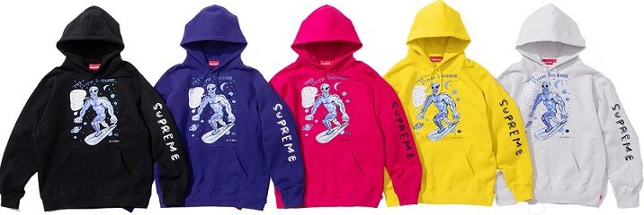 supreme x daniel johnston hoodie