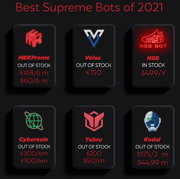 best supreme bot for multiple items