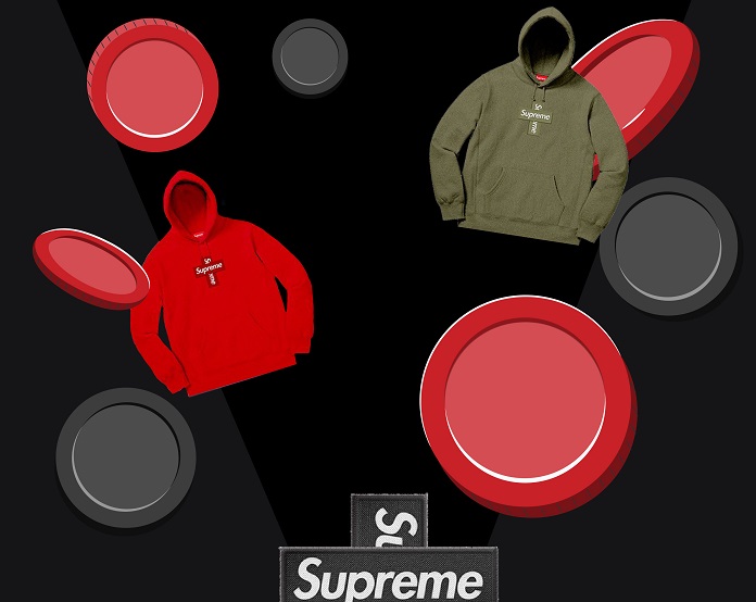 Supreme Cross Box Logo hoodie Black