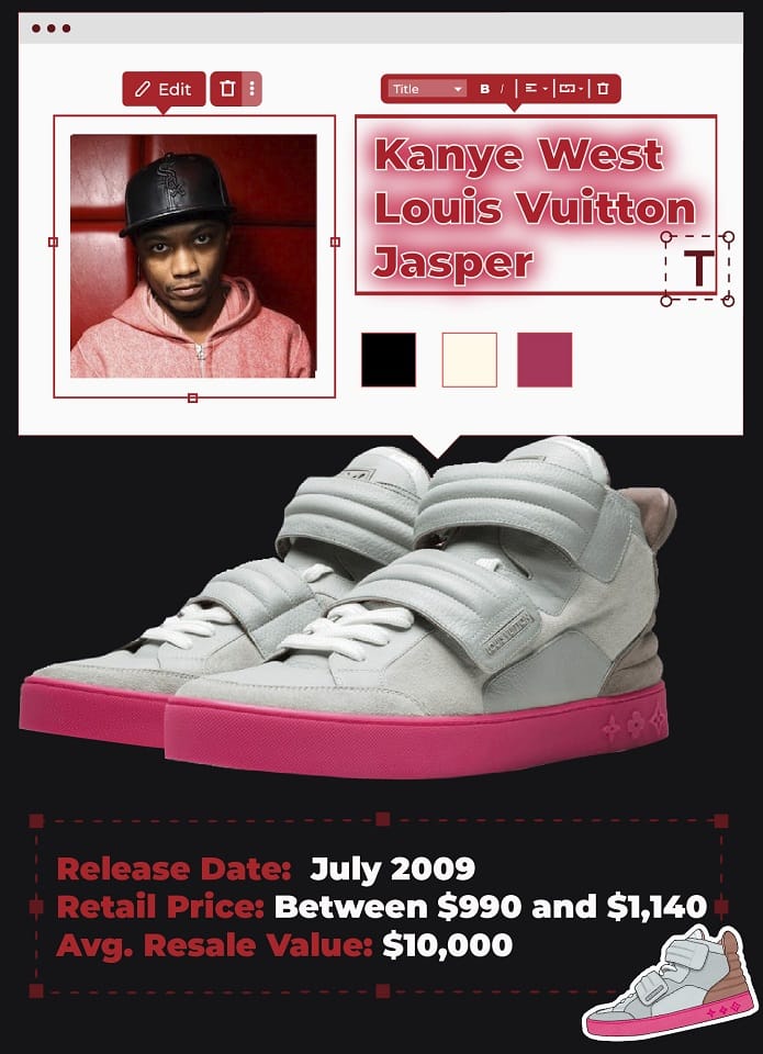 Kanye West x Louis Vuitton Sneakers for June 2009