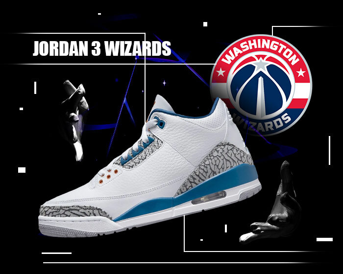 Official Look At The Air Jordan 3 Wizards PE - Sneaker News