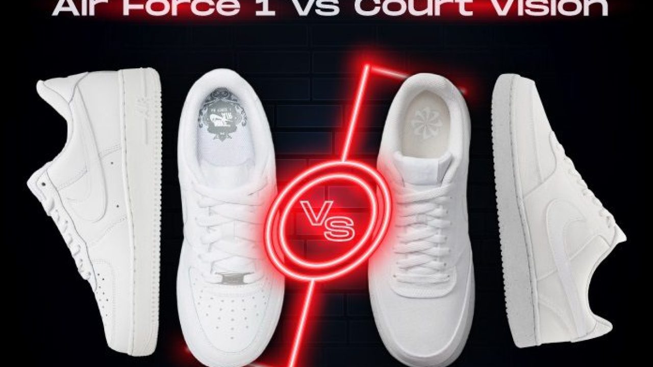Nike Court Vision vs. Air Force One collection: - Millennium Shoes