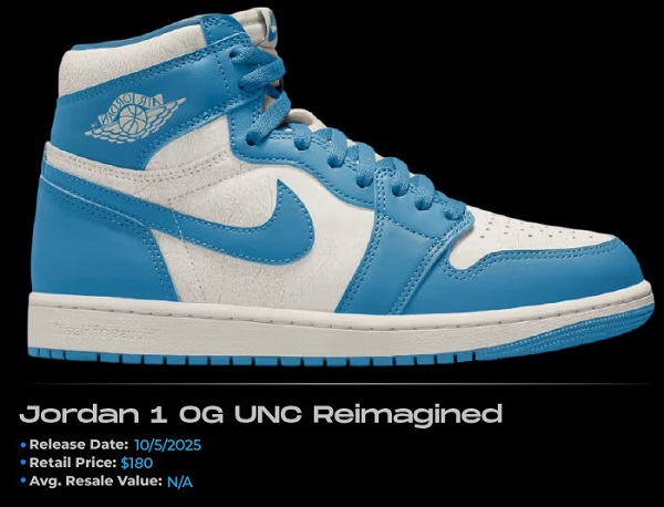 Jordan 1 UNC Reimagined NSB