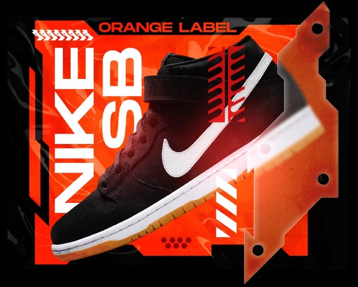 Nike sb orange label collection best sale