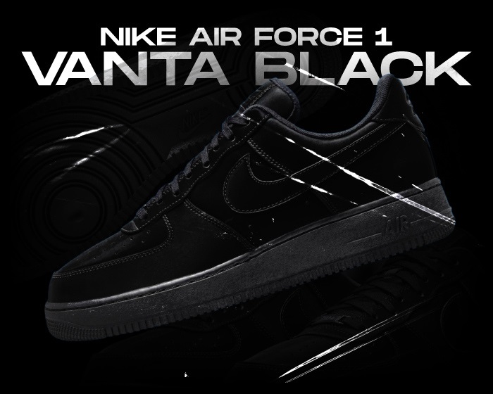 Nike Air Force 1 Vanta Black - If Pitch Dark Was a Sneaker!