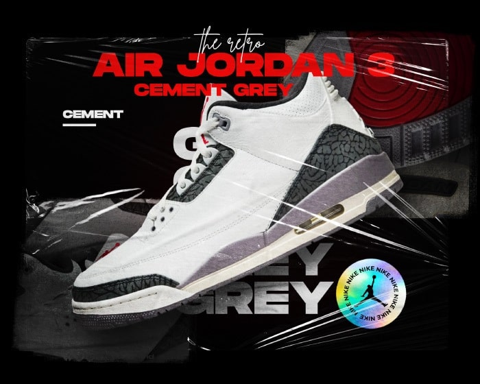 Grey cement jordans on sale