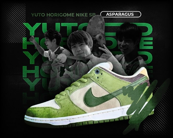 Yuto Horigome SB Dunk Asparagus NSB