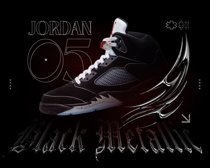 Jordan 5 Black Metallic Reimagined NSB